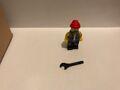 Original Lego Minifiguren Serie 10 Motorrad Mechaniker Hells Engel