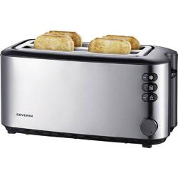 Severin AT 2509 Doppel-Langschlitztoaster mit eingebautem Brötchenaufsatz