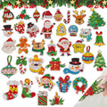 36Pcs Diamond Painting Aufkleber Weihnachten 5D Diamant Painting Malerei Sticker