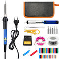 Lötkolben Set 60W Soldering Iron Kit Temperatur Einstellbar Entlötpumpe Lötdraht