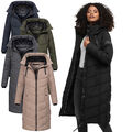 Navahoo Damen Winterjacke Steppjacke Winter Jacke lang warm Mantel Parker N009