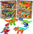 2x Take Apart Dinosaurier Spielzeug kreativ pädagogisch Dino Bau Spielzeug