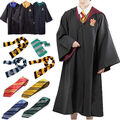 Harry Potter Kostüm Robe Mantel Umhang Krawatte Gryffindor Slytherin Karneval🎇