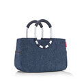 reisenthel loopshopper M herringbone dark blue Hand-& Tragetasche Einkaufskorb