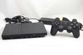 Sony PlayStation 2 Slim Konsole Schwarz, PS2 + Original Controller - GEBRAUCHT