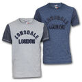 LONSDALE T-Shirt LL Shirt TShirt M L XL 2XL Dunkelblau Hellgrau meliert