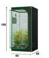 Growbox Gewächshaus Pflanzenzelt Zuchtzelt Indoor Growroom Zuchtschrank Grow box