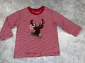 Bondi Shirt Baby Jungen Gipfelkraxler Tracht Hirsch Ringel Rot Weiß Gr. 68/74