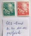 Bund - BRD, Mi.-Nr. 111 - 112, * Eröffnung neuer Bundestag 1949*,  postfrisch