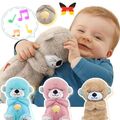 Breathing Movement Soothing Sleeping Otter Toy Musical Stuffed Baby Toy NEU