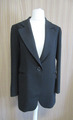 304/2 Prego Damen Blazer GR. 42 schwarz gefüttert 1 Knopf Gehschlitz Longblazer