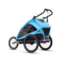 taXXi Kinderfahrradanhänger Elite two Blue Kinderanhänger Fahrradkinderanhänger