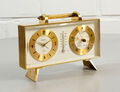 Swiza 8 Tage Messing Uhr Tischuhr Wetterstation 7 Jewels Vintage 1960er J.