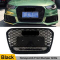 Für Audi A6 C7 2012-2015 RS6 Stil Kühlergrill Schwarz Wabengrill Front Grill