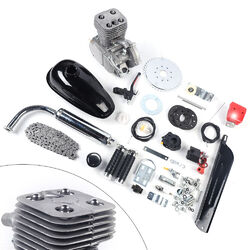 100CC 2-Takt Motorisierte Gas Moteur Fahrrad Benzin Hilfsmotor Bike Engine Satz