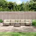 vidaXL 8-tlg. Garten-Lounge-Set mit Kissen Anthrazit Poly Rattan FAT