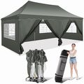 Pavillon 3x3/3x6m Faltpavillon Gartenzelt Partyzelt Wasserdicht UV-Schutz Zelt