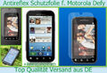 3x Anti reflex Glare Schutzfolie Display Schutz Folie für Motorola Defy matt