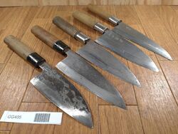 Japanisch Küchenchefs Küche Messer Set 5 Teile Deba Aus Japan GG405