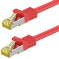 Patchkabel rot 3m CAT7-Rohkabel 600MHz Netzwerk Ethernet-Kabel halogenfrei