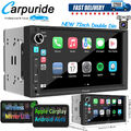 Carpuride NEU 7 Zoll Doppel DIN Autoradio Wireless Apple Carplay Android Auto 