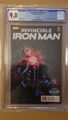 CGC 9.0 Invincible Iron Man #9  1:25 Incentive Variant Cover  1st Riri Willimans