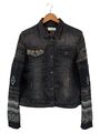 DESIGUAL Damen Jeansjacke Schwarz 44 L Bohemian