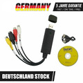 USB Audio Video Grabber Digitalisierung Videoschnitt Konverter Adapter VHS-DVD