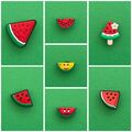 Schuhstecker/Shoe Charms/Pins für Clogs OBST/WASSERMELONE/MELONE/MELONENEIS