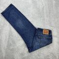 Levis 505 Herren Jeans Hose W34 L30 blau Regular Fit Straight Leg Vintage Retro