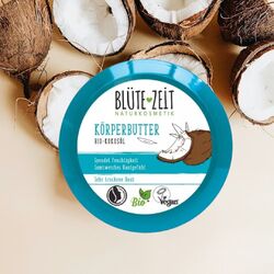 Blütezeit Körperbutter Natur Bio Kokosöl 200 ml