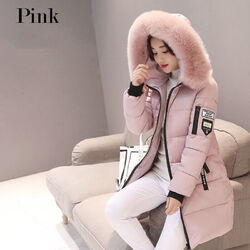 Winter Hooded Parka Damen Winter Jacke Stepp Mantel Steppjacke Langejacke Warm