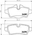 HELLA PAGID Bremsbelagsatz Scheibenbremse 8DB 355 031-791 für MINI R56 CLUBMAN