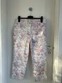 TONI Damen 7/8 Hose Blumenmuster Gerades Bein