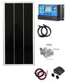 Spark 100W 120W 170W 200W Watt 12V Mono Solarpanel Kit Tracking Wohnwagen Wohnmobil