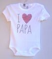 SANETTA Baby-Body 1/2 Arm weiß "  I liebe Papa "  Gr. 56 - 86  UVP  11,95 €  