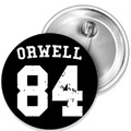 Orwell 84 University Style 1984 Button Anstecker Aufkleber Auto-Magnet Aufnäher