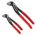 KNIPEX Alligator-Wasserpumpenzangen-Satz - 2-tlg. Zangen-Set - 88 01 180/250 mm