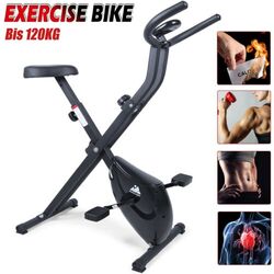 LCD Heimtrainer Fitness Fahrrad Hometrainer Ergometer Trimmrad X-Bike 120 kg