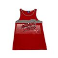 Chicago Bulls Adidas Pocket Tank Top Weste | NBA Basketball Sportbekleidung rot Vintage