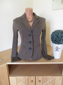 Opus Damen Jacke-Blazer Gr. 36 braun-schwarz meliert dehnbarer Stoff