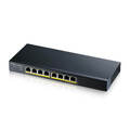 ZyXEL GS1900-8HP V3 8-Port GbE L2 PoE Smart Switch, 802.3at lüfterlos PoE+ 70W