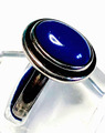 Vintage Designer Ring Silber 925 mit wunderschönen Lapislazuli Cabochon  RG 58