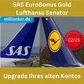 SAS EuroBonus Gold Lufthansa Senator Star Alliance Gold Status bis Februar 2025