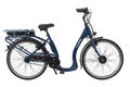 26 Zoll E Bike City Damen Fahrrad Tiefeinstieg Shimano 7 Gang Rücktritt blau