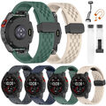 Für Garmin Fenix 7 7X 6/6X Pro 5/5X 3HR Epix 2 Quick Fit Magnet Silikon Armband