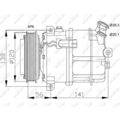 NRF 32117 Kompressor Klimaanlage für SAAB OPEL CADILLAC VECTRA ASTRA ZAFIRA 9 3