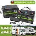 12/24V LiFePO4 Akku 200Ah 300Ah 50Ah 100Ah Lithium Bluetooth BMS Wohnmobil Solar