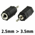 NEU Konverter Adapter 3,5 mm Buchse auf 2,5 mm Klinke Anschluss Stecker MP3 Z29