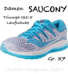 SAUCONY Triumph ISO 5 Laufschuhe Damen Gr. 37 white/blue